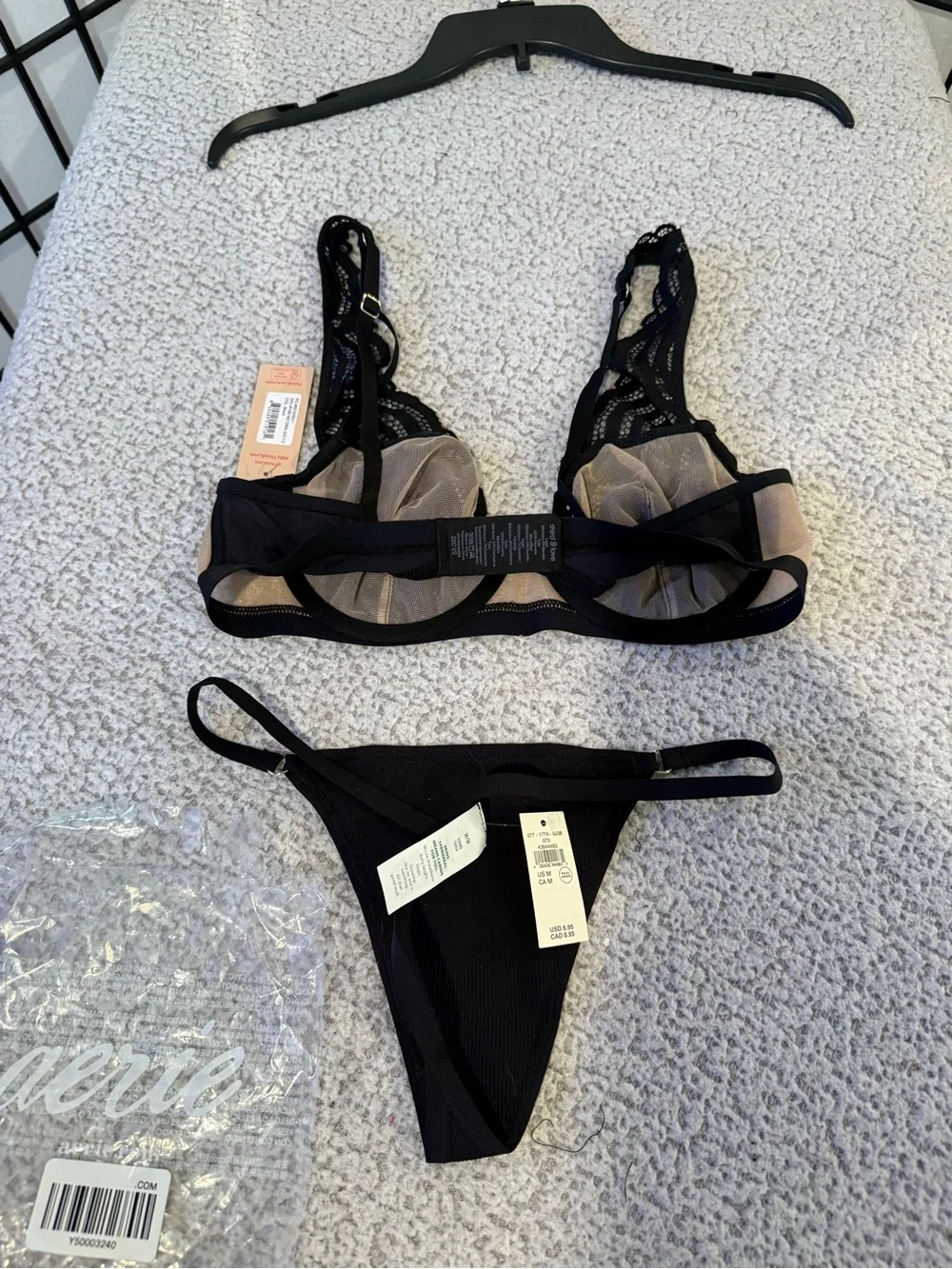 🔥🔥  NWT ThirdLove Lace‎ Bra 32D & Aerie Thong Medium Bundle